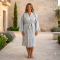 Hamam badjas dames Santorini XXXL Blue