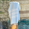 Hamamdoek saunadoek Travel  Light Blue