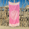 Hamamdoek saunadoek Boho Pink Candy