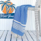 Hamamdoek saunadoek Plaj Classic Blue