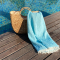Hamamdoek saunadoek Muslin  Turquoise