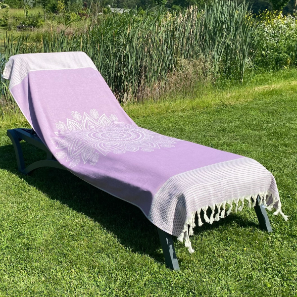 Hamamdoek saunadoek Boho Purple Orchid