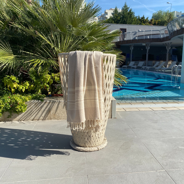 Hamamdoek saunadoek Plaj Beige