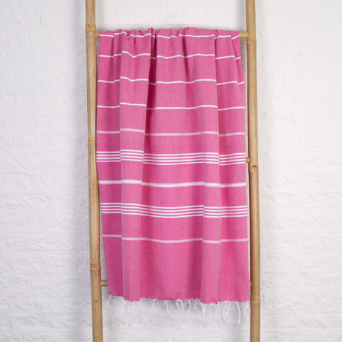 Hamamdoek saunadoek Ottomania standaard Fuchsia