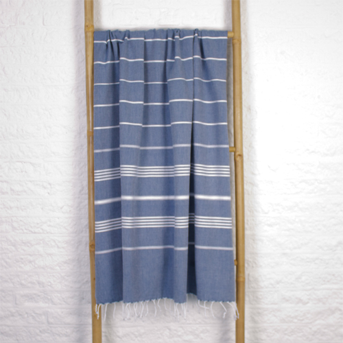 Hamamdoek saunadoek Ottomania standaard Marine Blauw