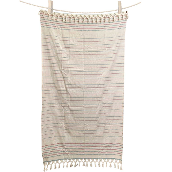 Hamamdoek saunadoek Set van 2 stuks Stripe- Pink