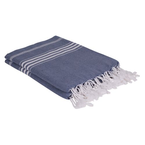 Hamamdoek saunadoek Ottomania extra lang  Marine Blauw