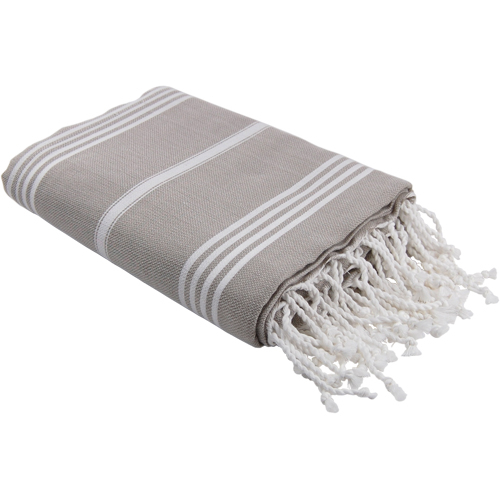 Grote Hamamdoek Ottomania XL  Grijs - Beige