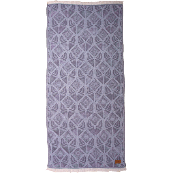 Hamamdoek saunadoek Botanic Art Blue -Lavender