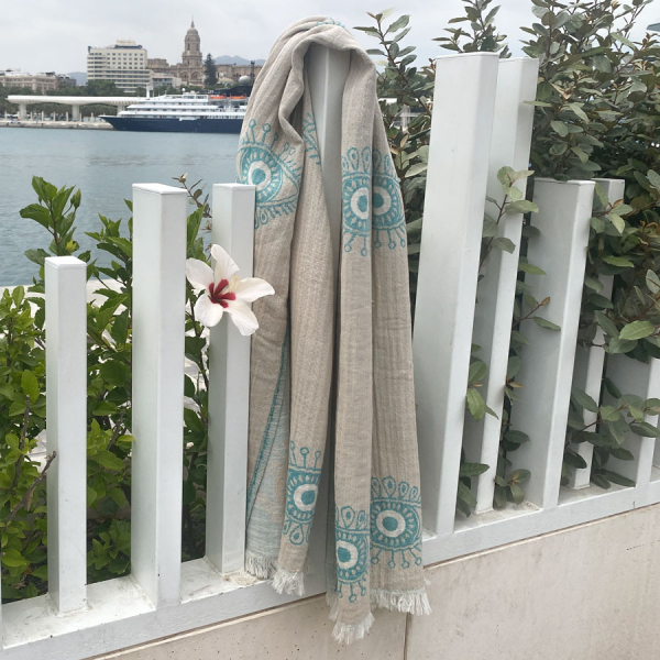 Hammamtowel Eye beige