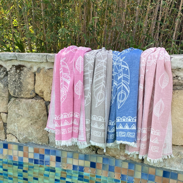 Hamamdoek saunadoek Dreamcatcher Beige