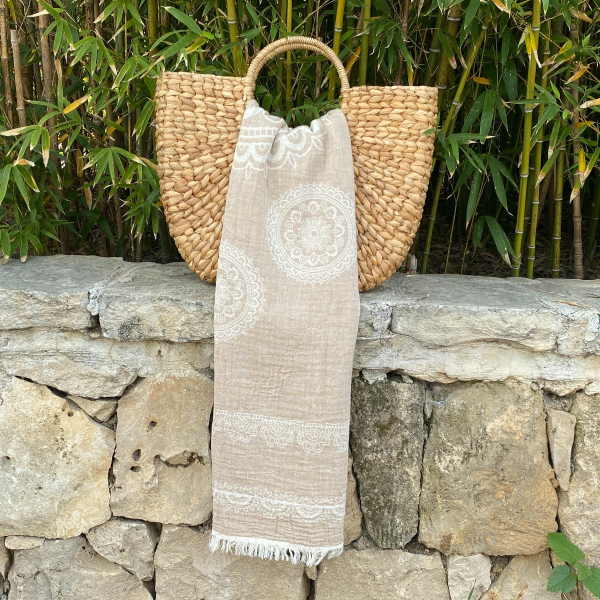 Hamamdoek saunadoek Bohemia Beige