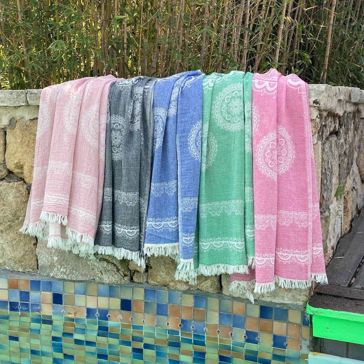 Hamamdoek saunadoek Bohemia Black