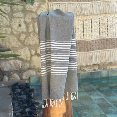 Hamamdoek saunadoek Travel  Grey