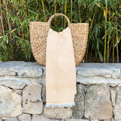 Hamamdoek saunadoek
Circle
Beige