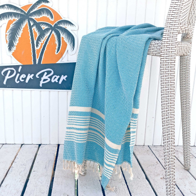 Hamamdoek saunadoek Plaj Powder Blue