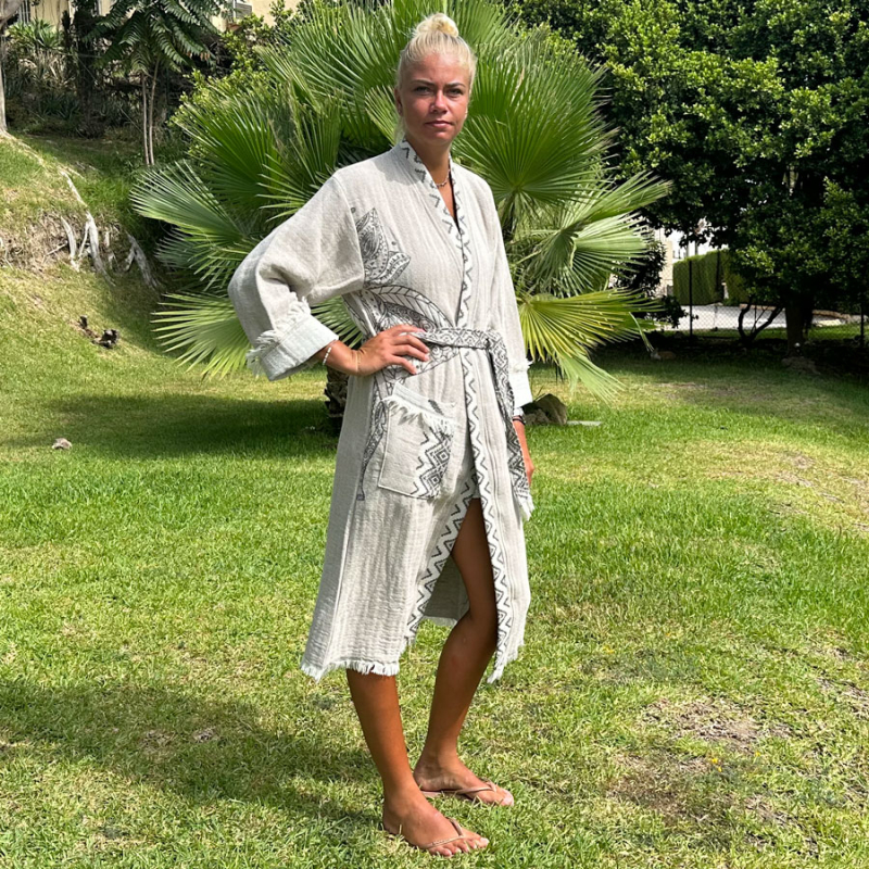 Hamam badjas dames
Elephant
Beige