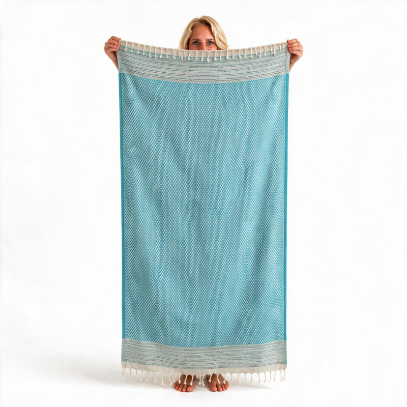 Hamamdoek saunadoek
Breeze
Turquoise
